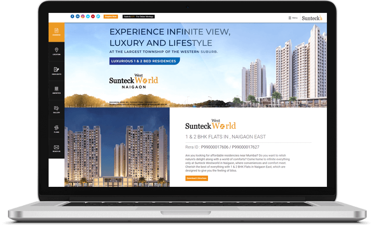Sunteck West World Laptop Image